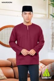 Maroon for Men: Lengan Panjang